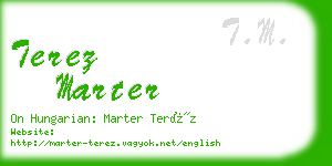 terez marter business card